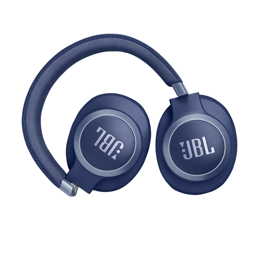 JBL Live 770NC - Blue - Wireless Over-Ear Headphones with True Adaptive Noise Cancelling - Detailshot 4